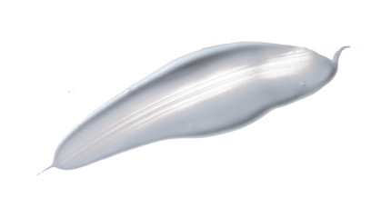 White cosmetic cream isolated on white