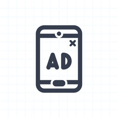 Mobile Ad - String Icons. A professional, pixel-perfect icon.