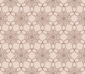 complex geometric ornament. sophisticated geometric pattern based on repetitive simple forms. vector illustration