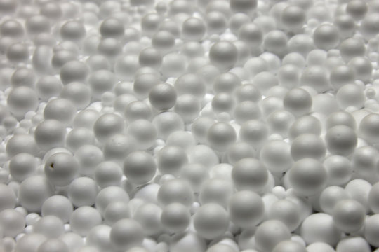 White Polysterene Balls background © dana_zurki