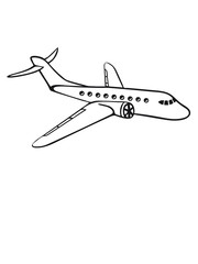Fototapeta na wymiar linienflugzeug flugzeug fliegen pilot urlaub reisen flug jumbojet groß design cool clipart