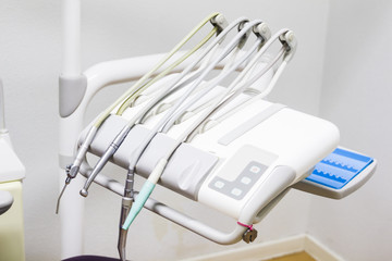 Dental Clinic equipment and stomatology concept.