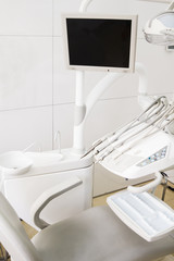 Dental Clinic equipment and stomatology concept.