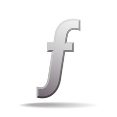 Florin or forint currency vector icon