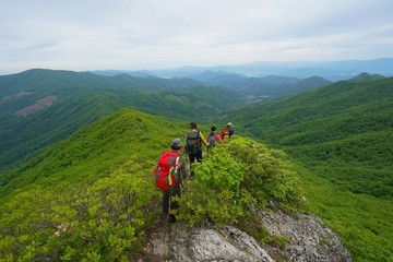 photo taken mountain climbing