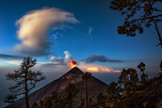 El Volcán de Fuego, Guatemala, 21.04.2018