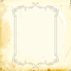 Vector baroque of vintage elements for design. 