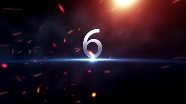 Countdown Motiongraphic 10 to 0. Countdown Start. Amazing countdown animation. Ready for race, event, party. Technological Countdown Intro.
