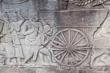 Historic ruins of Bayon Temple