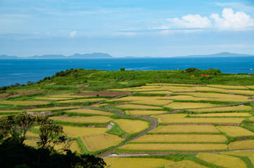 海と空が青い長崎県平戸