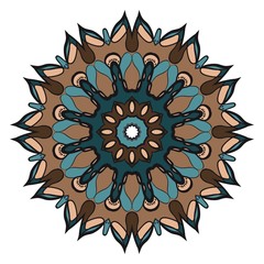 Vector mandala, Floral mandala. Oriental mandala. Vintage decorative elements. Vector illustration. It is super vector illustration.