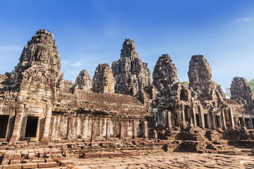 Historic ruins of Bayon Temple