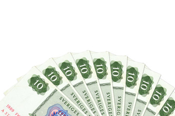 some swedish krona bank notes