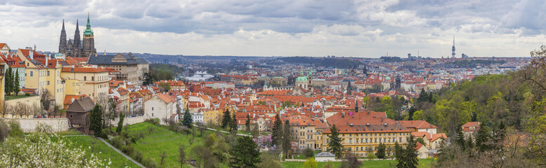 Fototapeta na wymiar View of Prague from St. Vitus Cathedral, Prague, Czech Republic