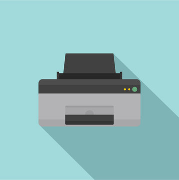 Home Printer Icon. Flat Illustration Of Home Printer Vector Icon For Web Design