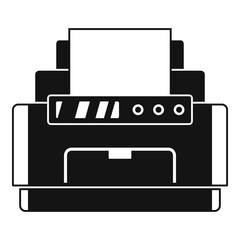 Laser printer icon. Simple illustration of laser printer vector icon for web design isolated on white background
