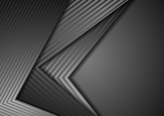 Dark grey tech concept corporate background