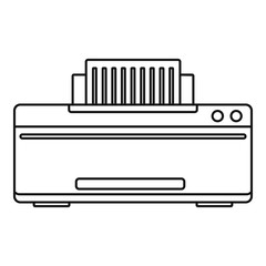 Great printer icon. Outline illustration of great printer vector icon for web design isolated on white background