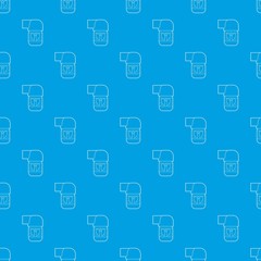 Inhaler for lung pattern vector seamless blue repeat for any use