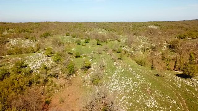 Karst landscape from the air