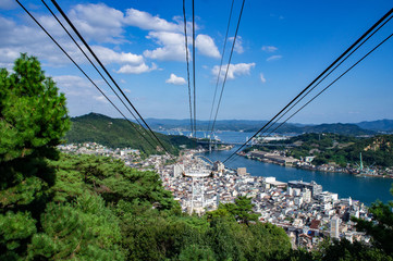 Obraz premium 尾道の千光寺ロープーウェイからの景色