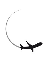 kurve logo kreis rund linienflugzeug flugzeug fliegen pilot urlaub reisen flug jumbojet groß design cool clipart