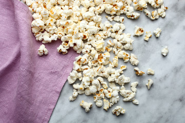 A grain of salted popcorn