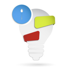 Fototapeta premium żarówka szablon baner