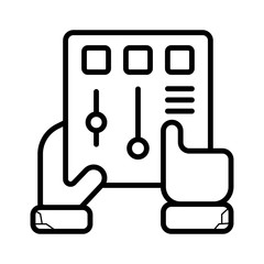 Vector drone remote control icon