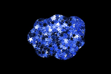 Glitter cloud isolated