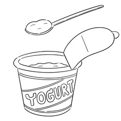 vector of yogurt