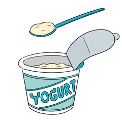 vector of yogurt