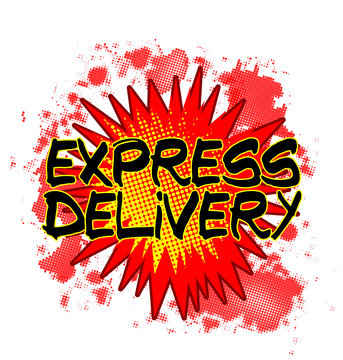 Cartoon Express Delivery Explosion