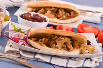 Greek pita bread.