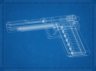 Acoustic guitar Architect blueprint