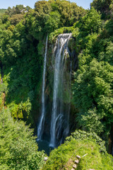 Marmore falls, Cascata delle Marmore, in Umbria, Italy. The tallest man-made waterfall in the world.