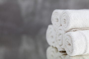 Pile of white towels