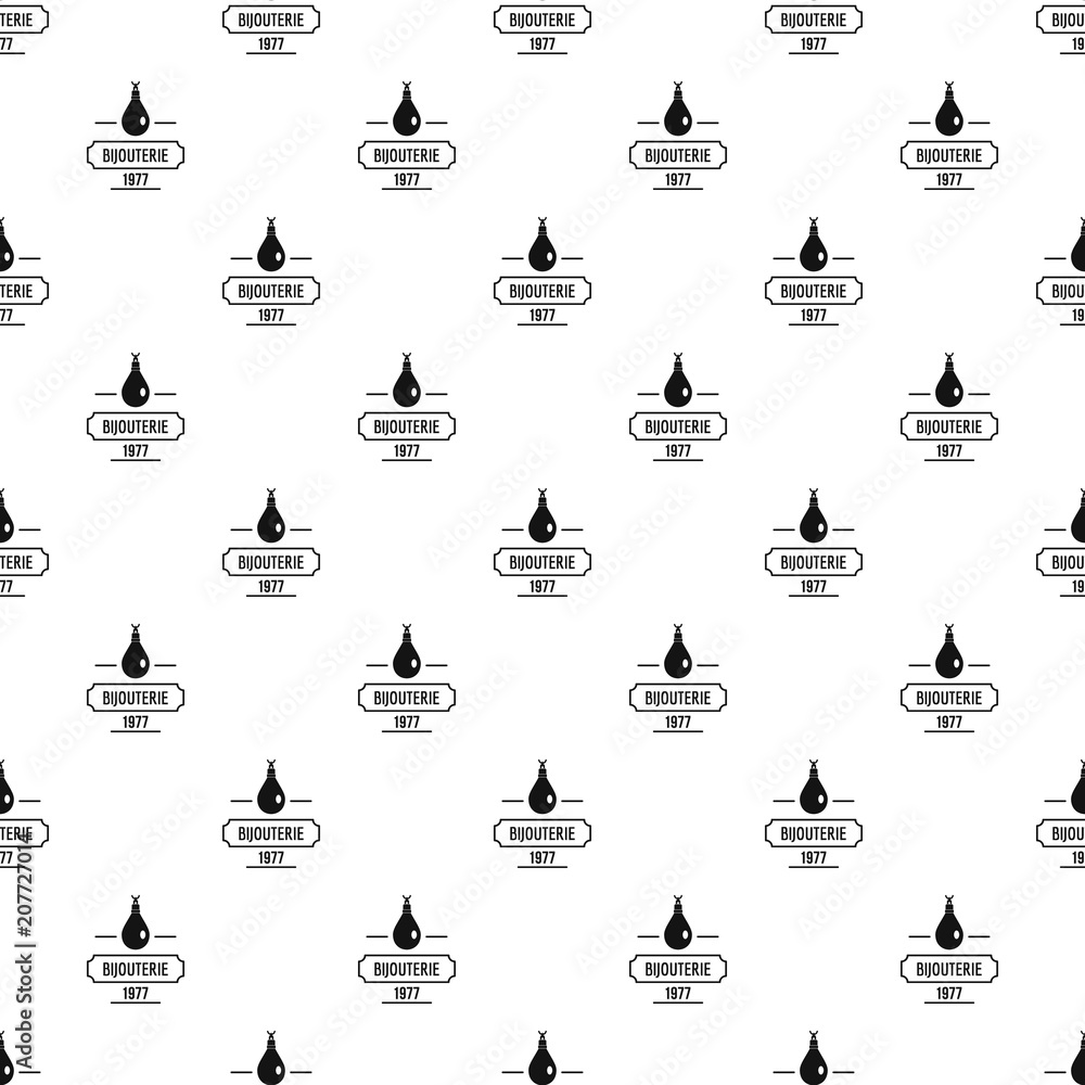 Poster Bijouterie pattern vector seamless repeat for any web design