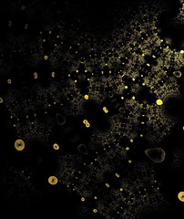 Abstract digital background with lights 