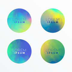 abstract modern circle colorful frame