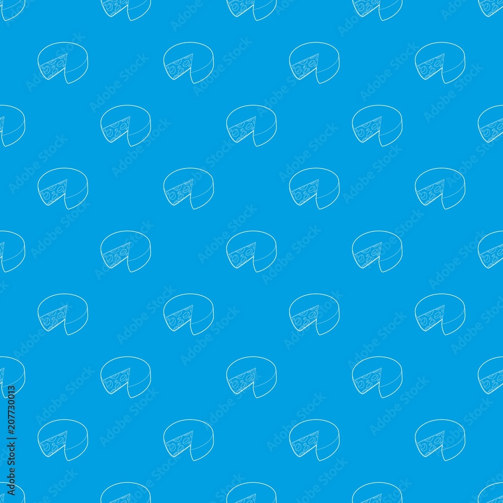 Poster cheese pattern vector seamless blue repeat for any use