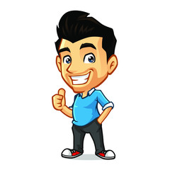 Small Guy Mascot Design Vector