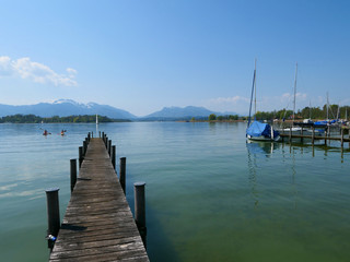 Naklejka premium Steg am Chiemsee