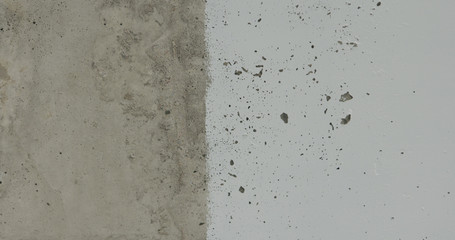 painted concrete ceiling into white