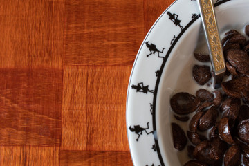 Close up of cereals.