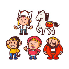 Team Wukong Mascot Design Vector