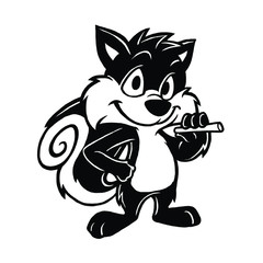 Squirrel Mascot Design Vector