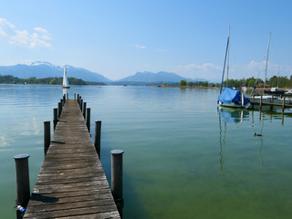 Obraz premium Steg am Chiemsee - Bayern