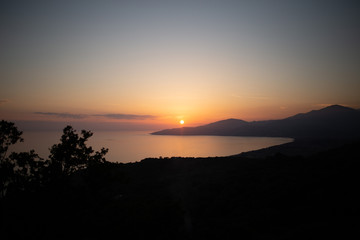 Sonnenuntergang in der Natur