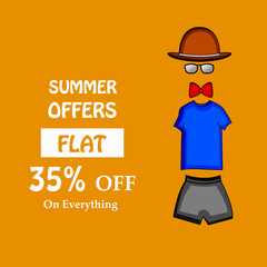 Illustration of background for Summer Season